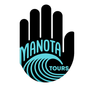 logo manota tours en turquesa